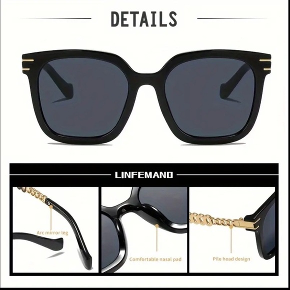 Cat Eye Polarized Glasses with case - Picture 2 of 5